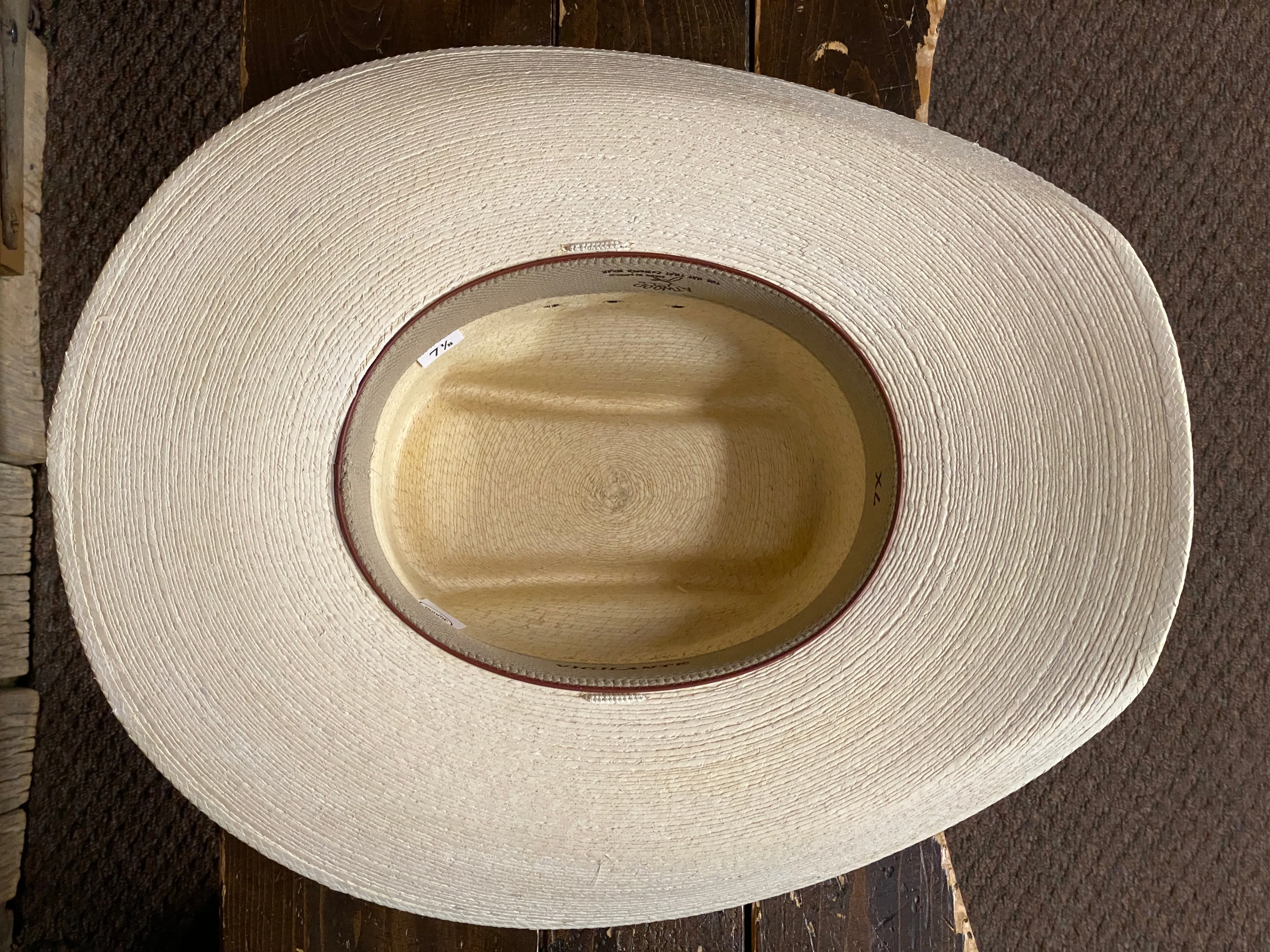 Atwood 7X Vigilante Natural Palm Leaf Straw Cowboy Hat