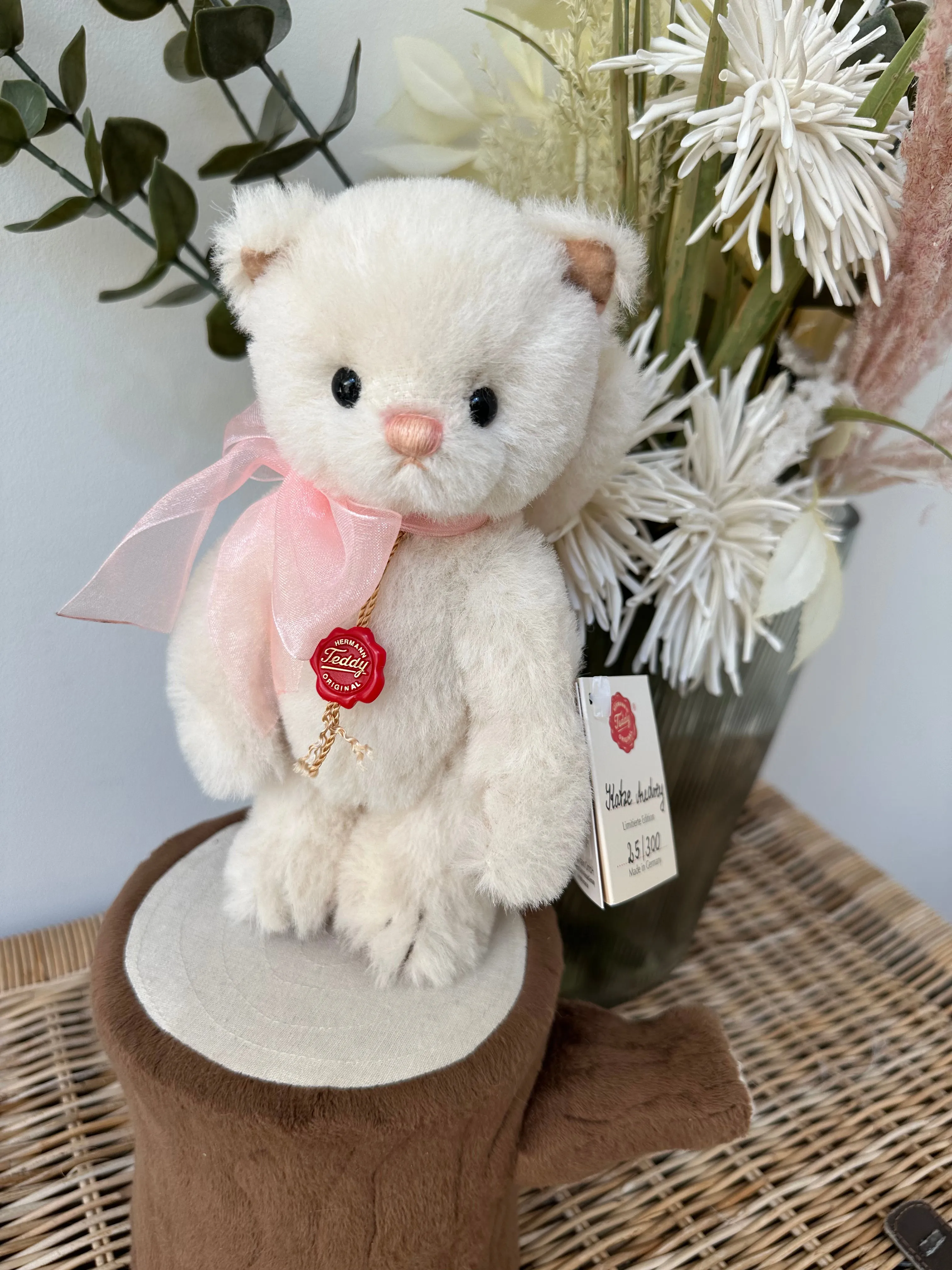 Audrey Teddy Hermann Limited Edition Miniature Collectable Mohair Kitten Cat No 25