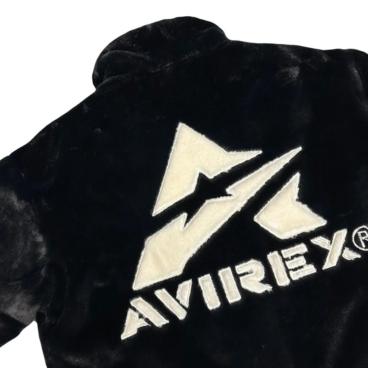 Avirex Fur Jacket In Black ( M )