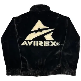 Avirex Fur Jacket In Black ( M )