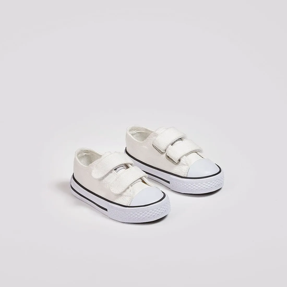 Babies White Canvas Sneakers