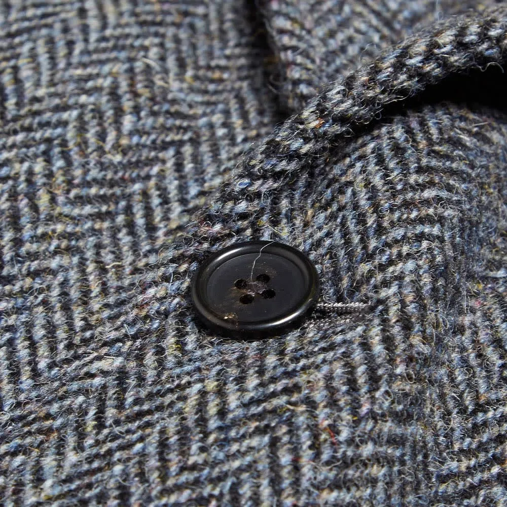 Beauty & Youth  Herringbone Harris Tweed BlazerDark Grey