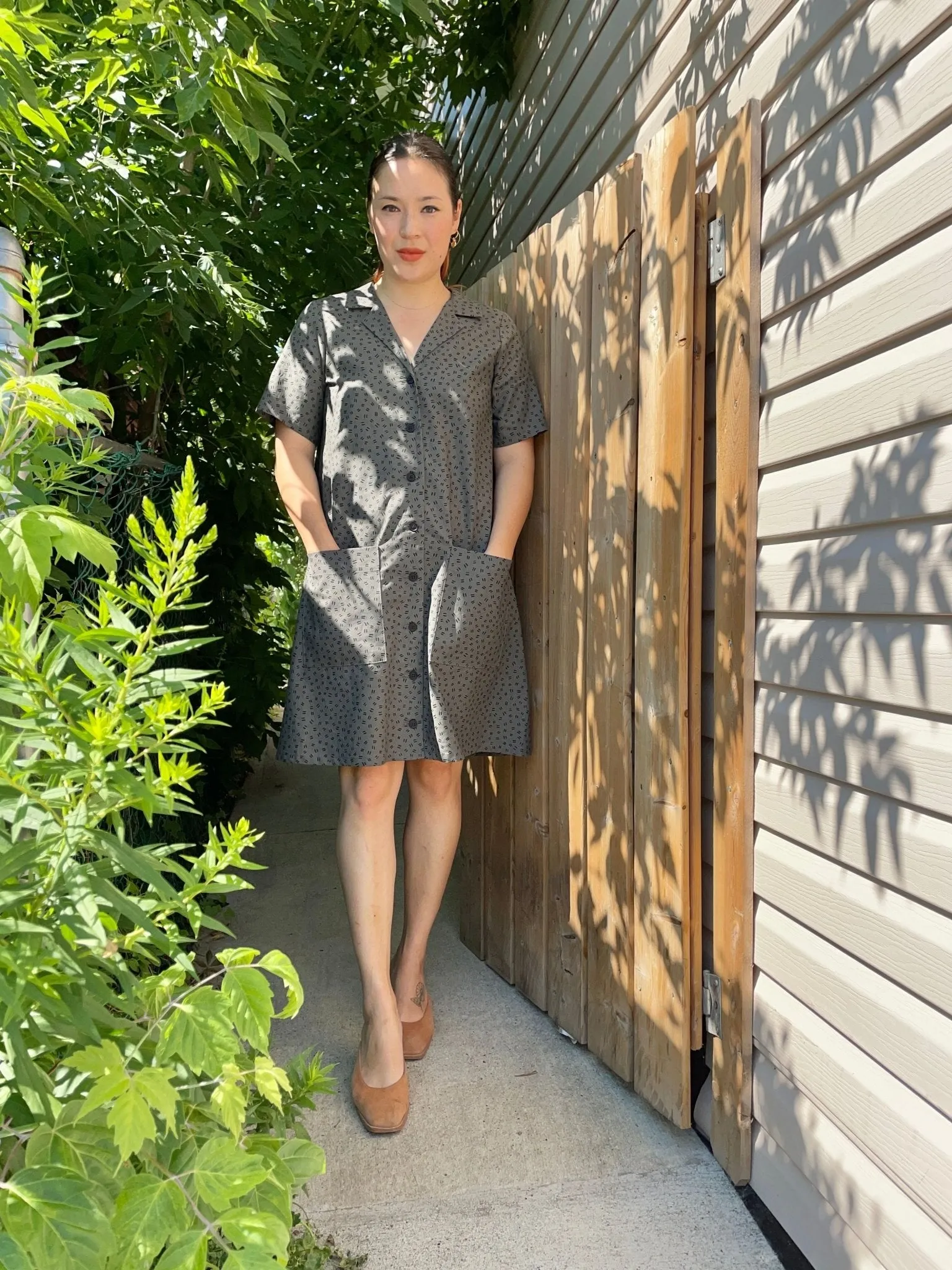 Birds of North America Joree Dress - Grey Hatch (Online Exclusive)