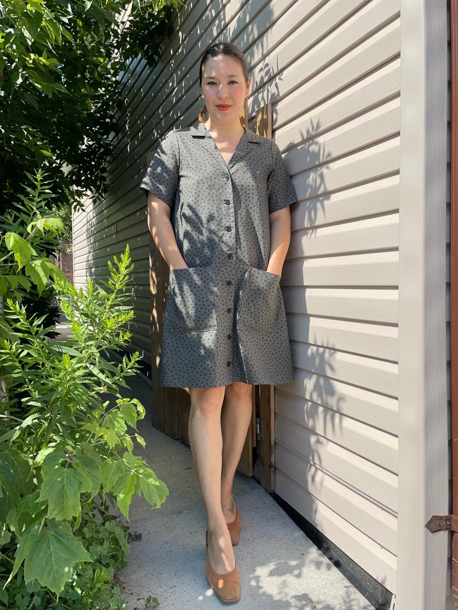 Birds of North America Joree Dress - Grey Hatch (Online Exclusive)