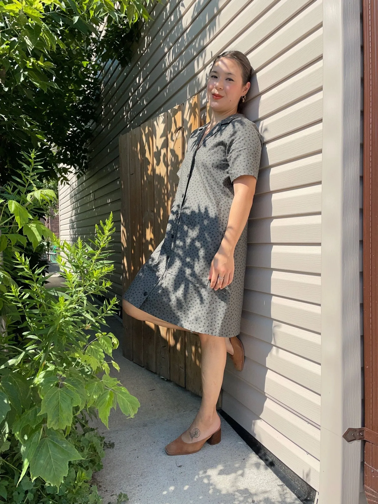 Birds of North America Joree Dress - Grey Hatch (Online Exclusive)