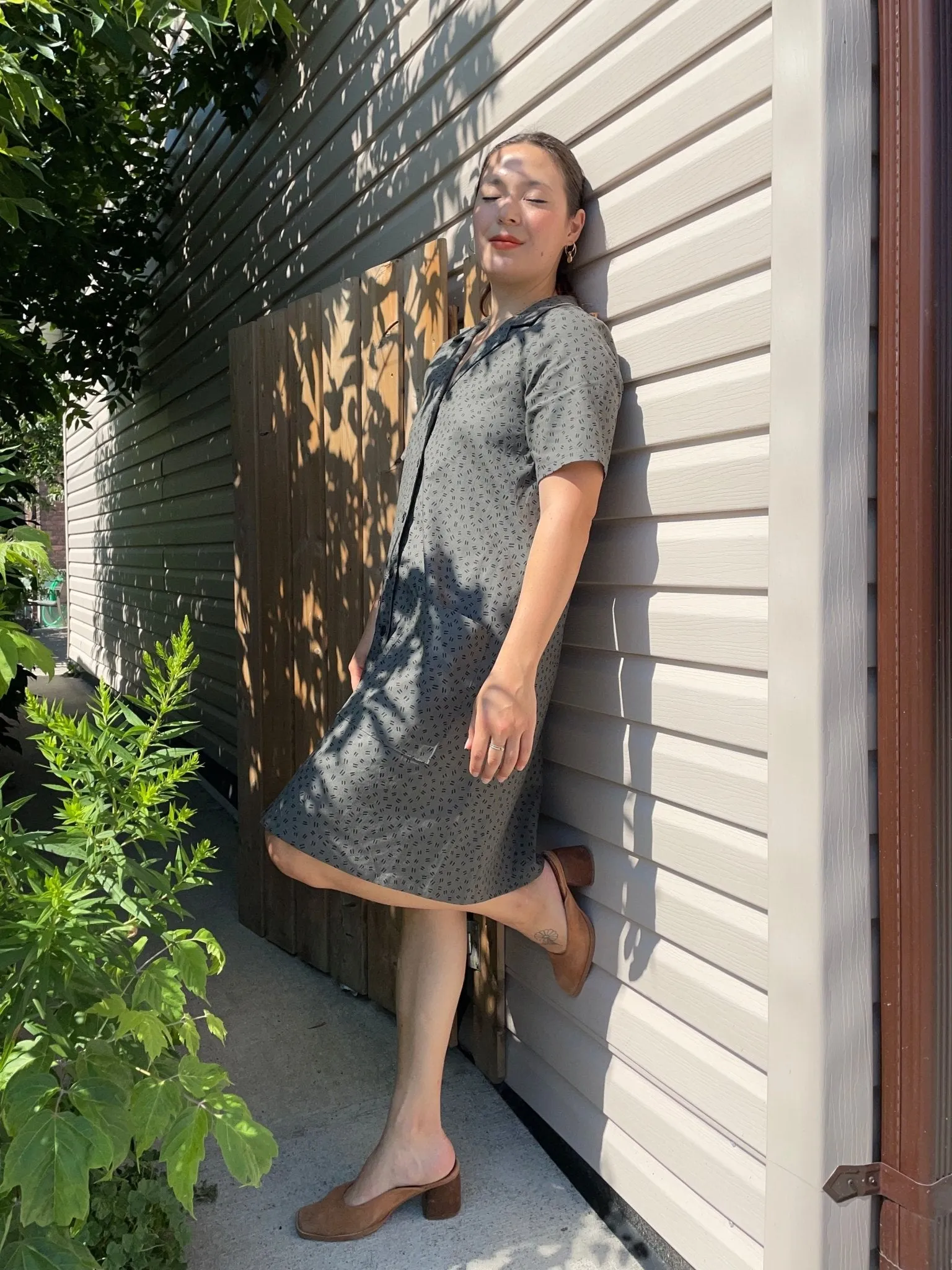 Birds of North America Joree Dress - Grey Hatch (Online Exclusive)