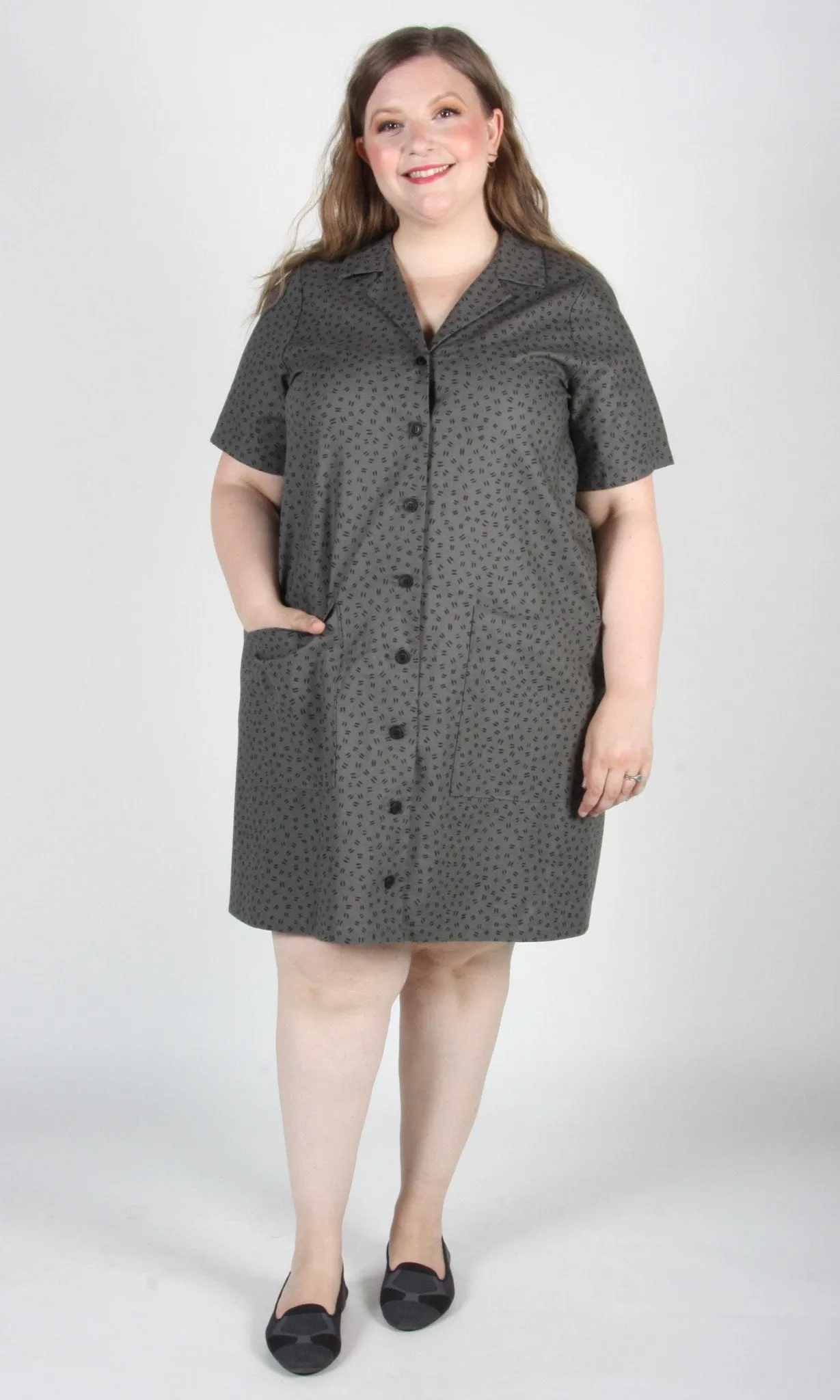 Birds of North America Joree Dress - Grey Hatch (Online Exclusive)