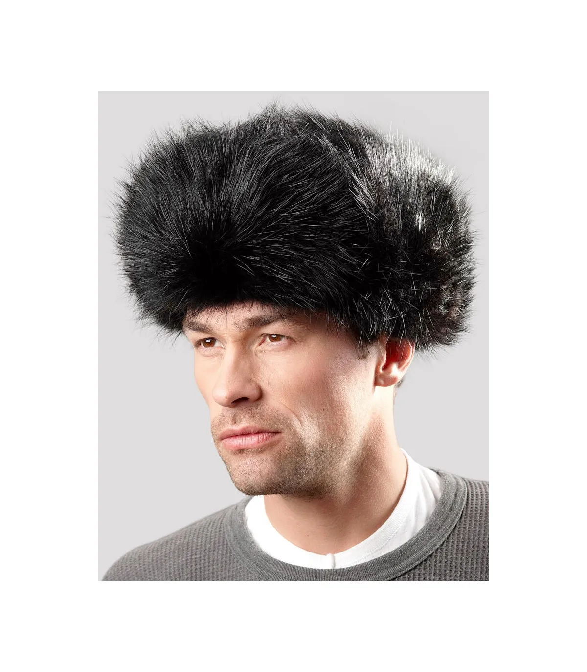 Black Beaver Full Fur Russian Hat for Men: FurHatWorld.com