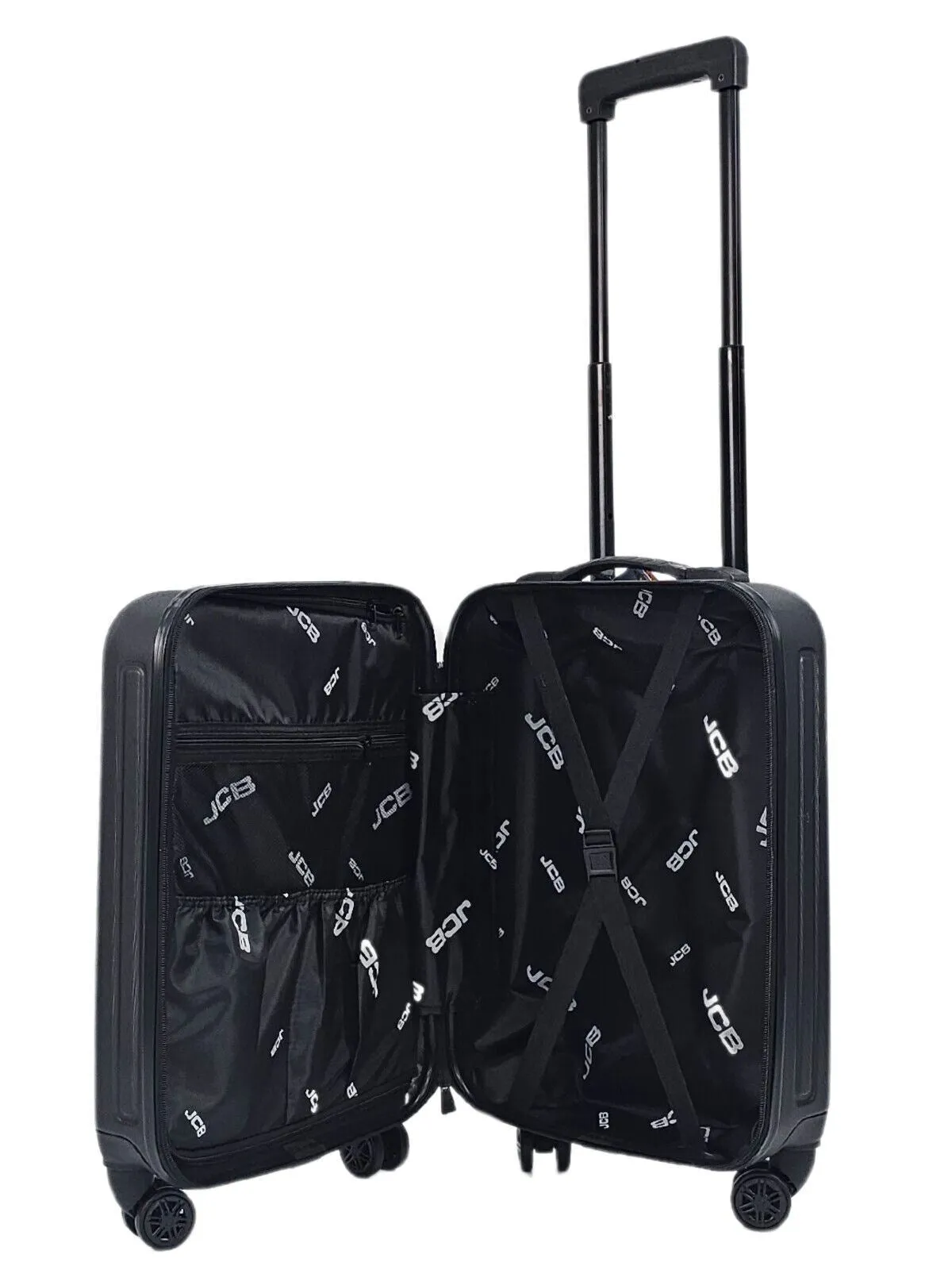 Black Hard Shell Suitcase Set Luggage Travel Trolley Cabin Cases Lightweight Bag