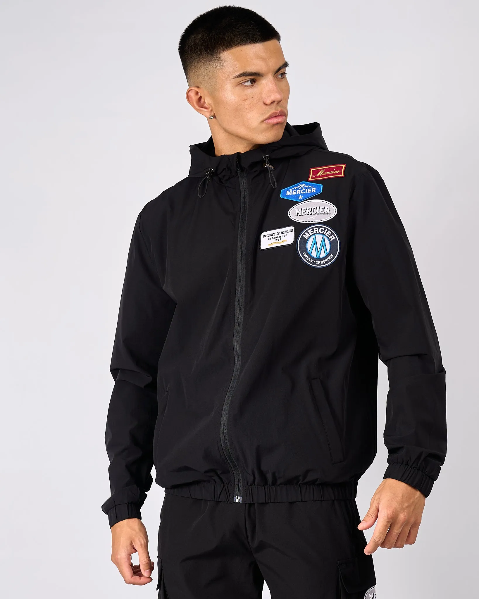 Black Mercier OG Badge Windbreaker