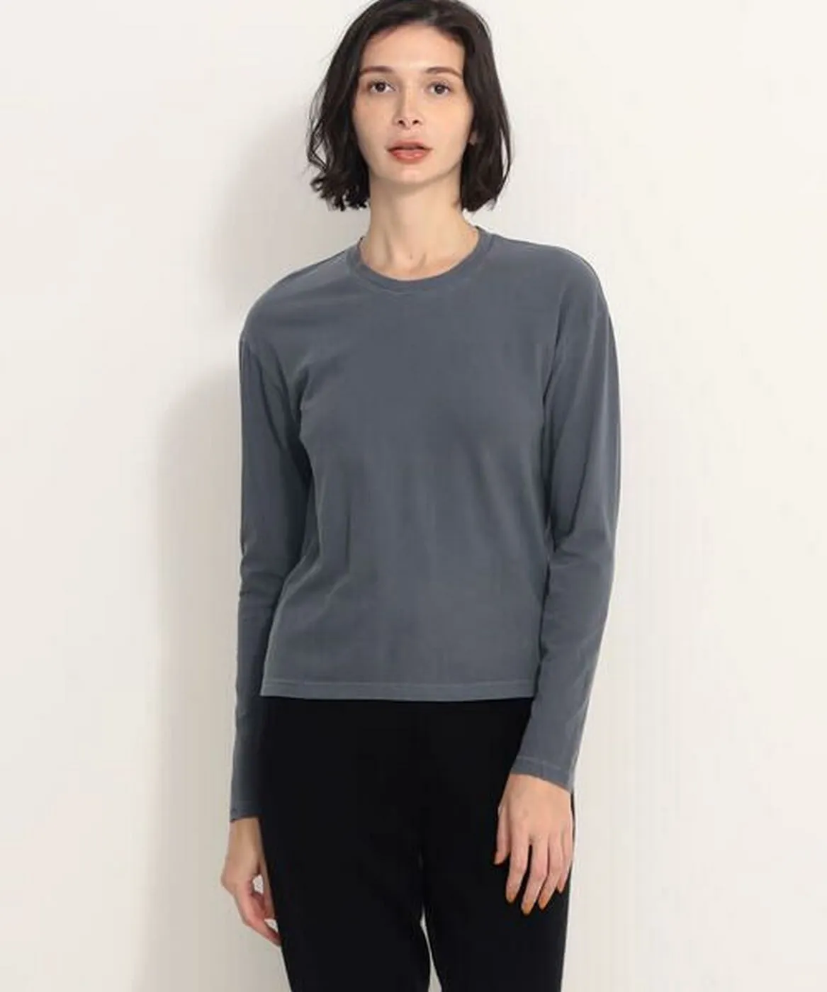 Boxy L/S Tee-North Pigment