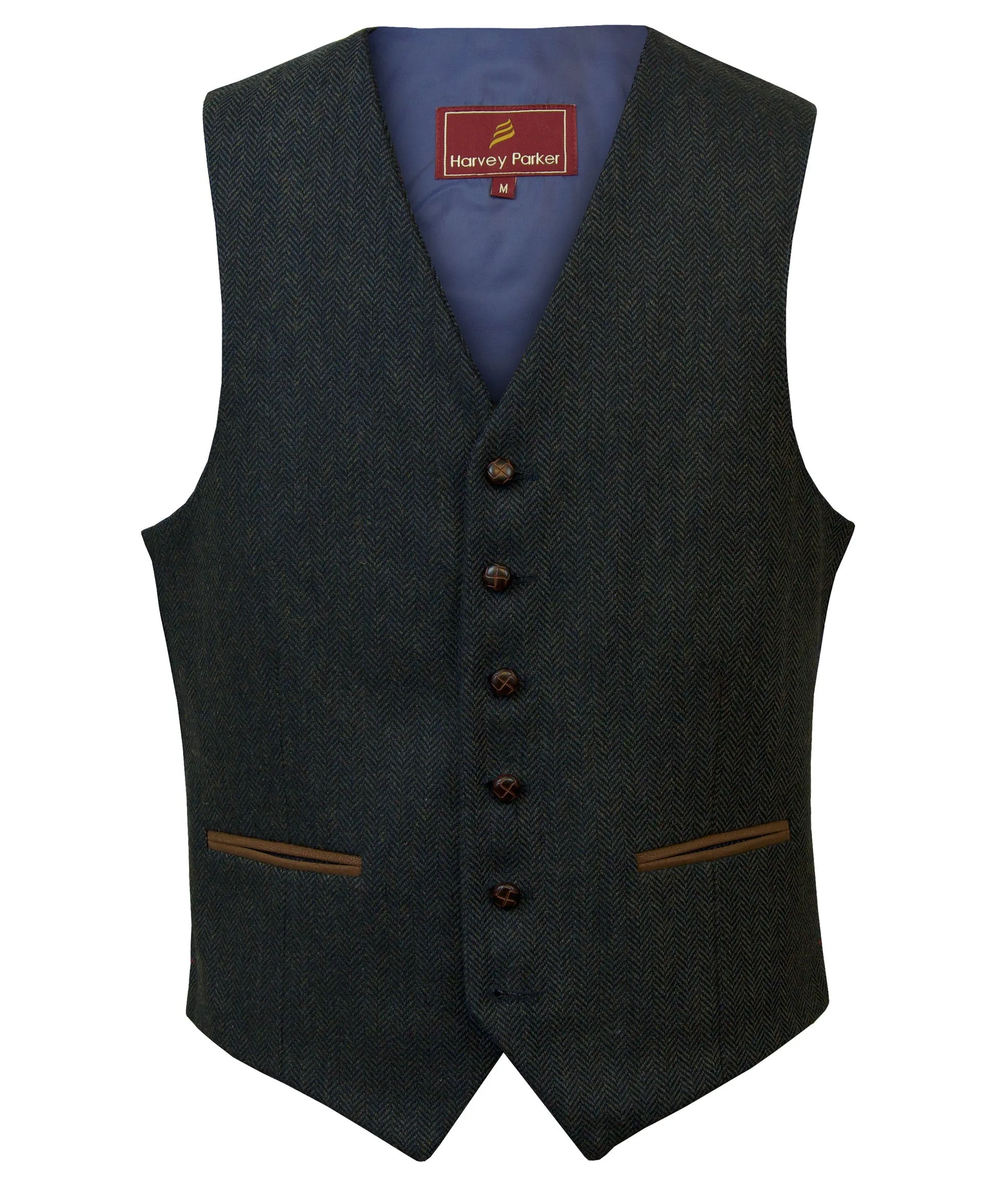 Bray: Men's Tweed Navy Waistcoat