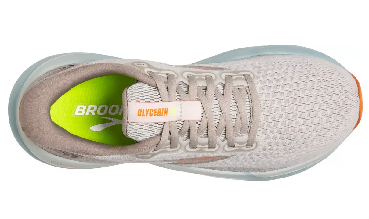 Brooks Brooks Wmns Glycerin 21 Coconut/Aqua 