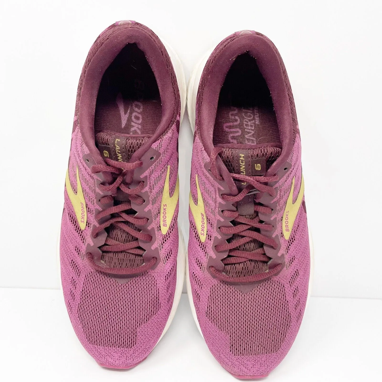 Brooks Womens Launch 6 1202851B553 Pink Running Shoes Sneakers Size 7 B