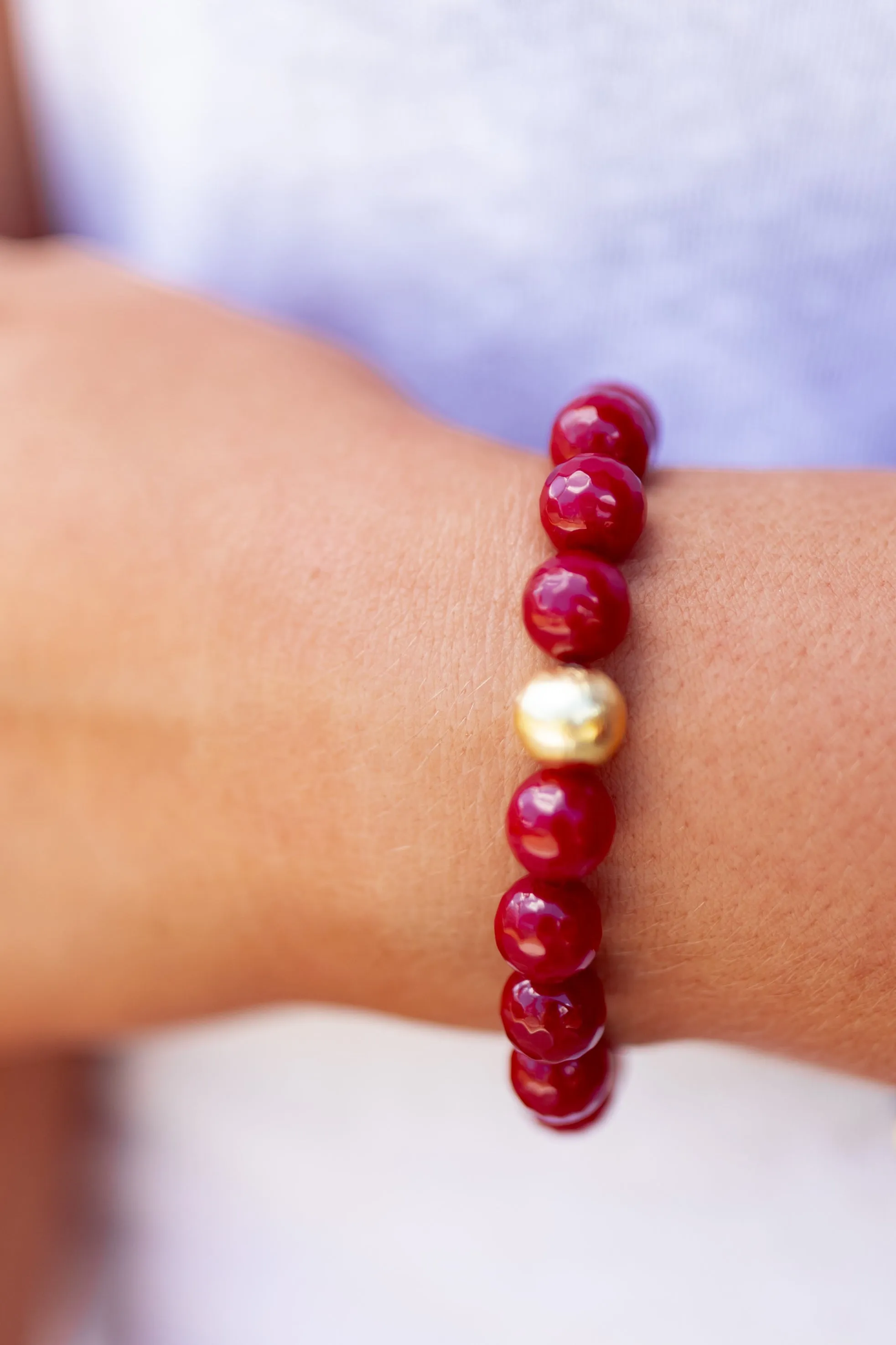 BuDhaGirl Bianca Bracelet - Ruby