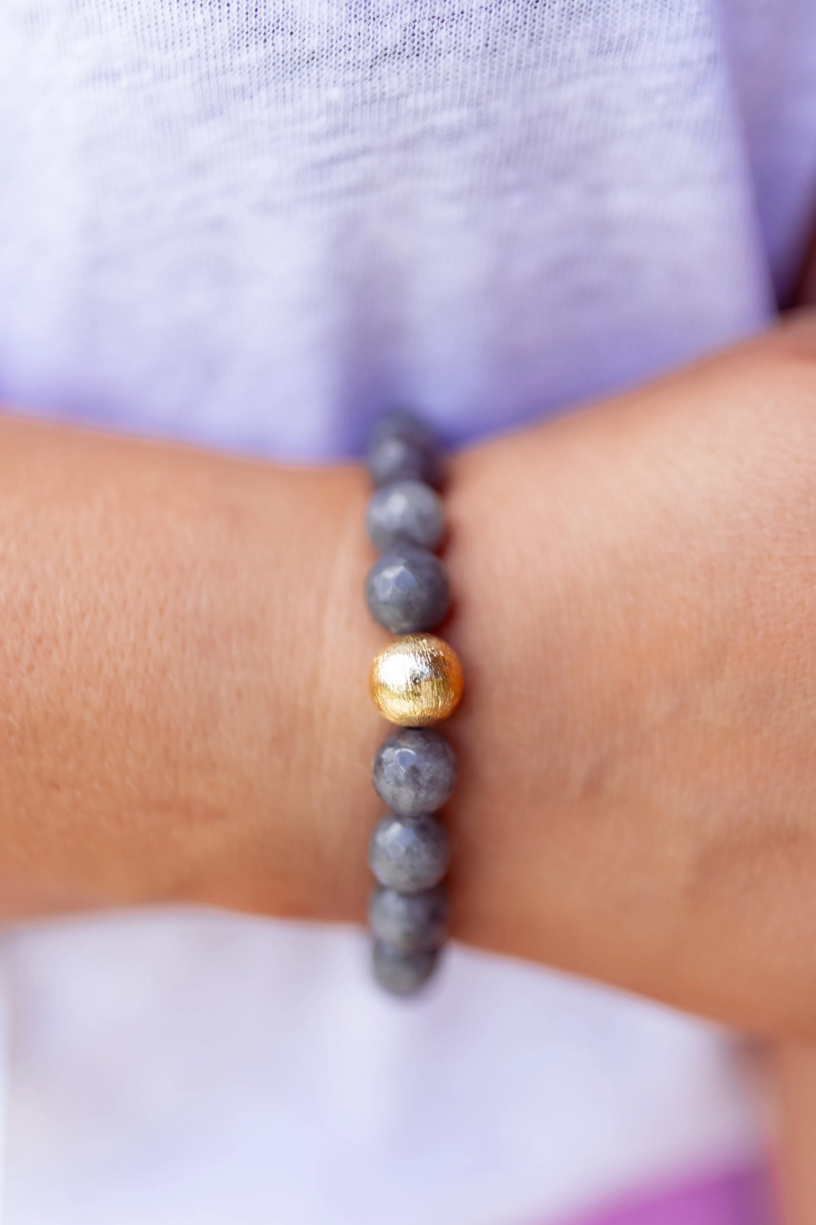 BuDhaGirl Graphite Bianca Bracelet