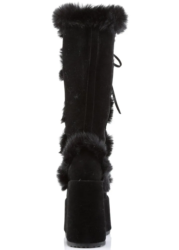 Camel 311 Faux Fur Knee High Boot