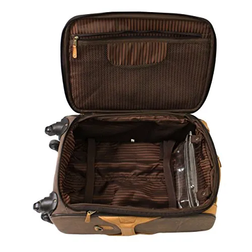 Canyon Outback Switzer Canyon 22-Inch Spinner Carry-On Upright Suitcase, Brown, One Size