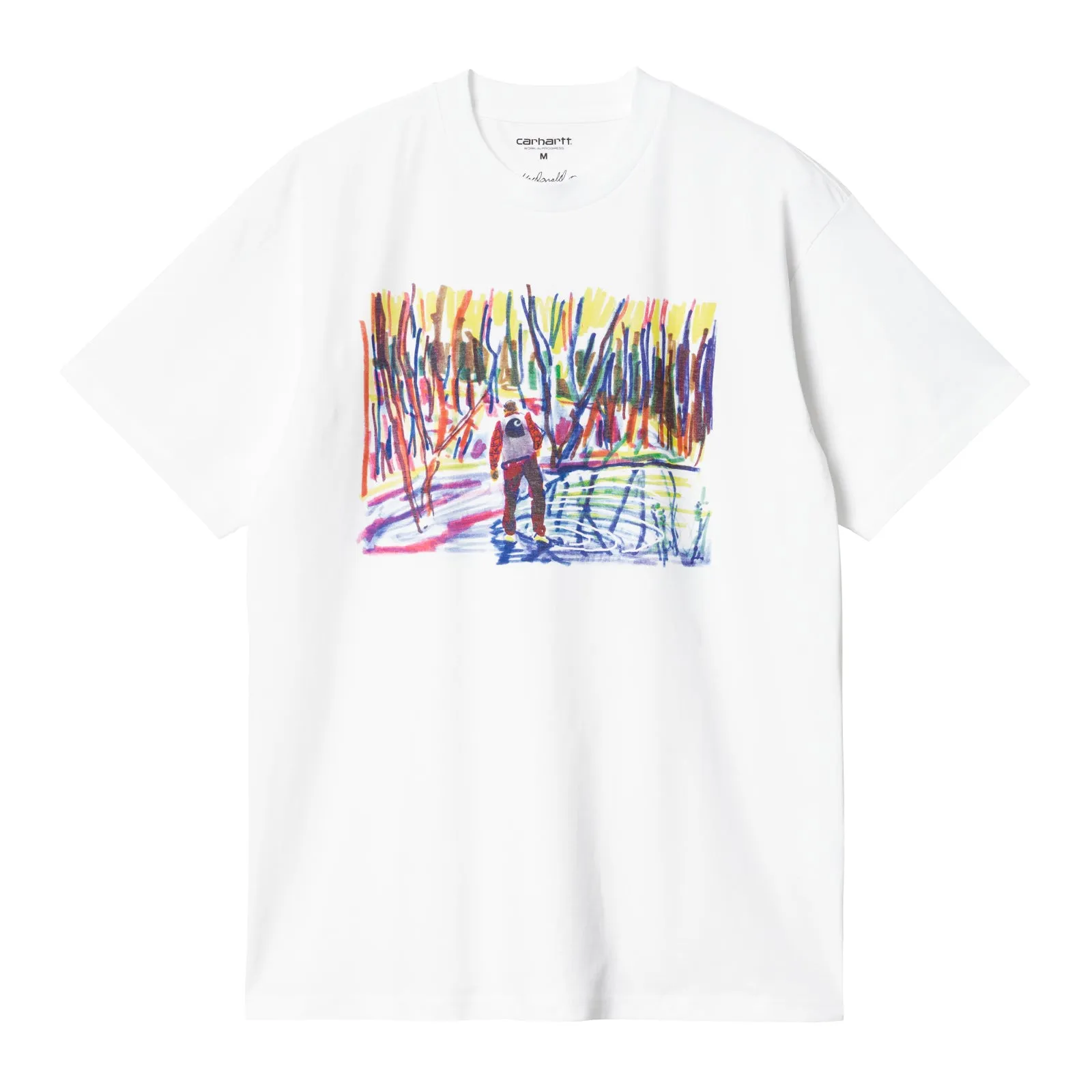 Carhartt WIP Ollie Mac Icy Lake T-Shirt White