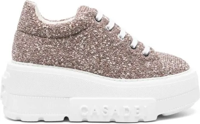 Casadei Nexus Disk 70mm platform sneakers Pink