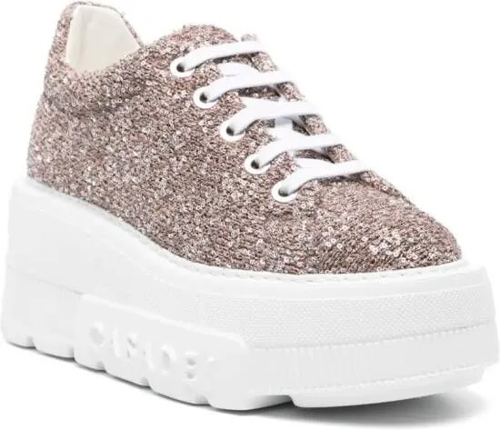 Casadei Nexus Disk 70mm platform sneakers Pink