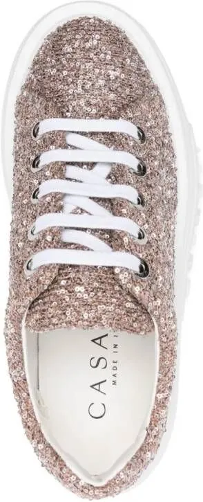 Casadei Nexus Disk 70mm platform sneakers Pink