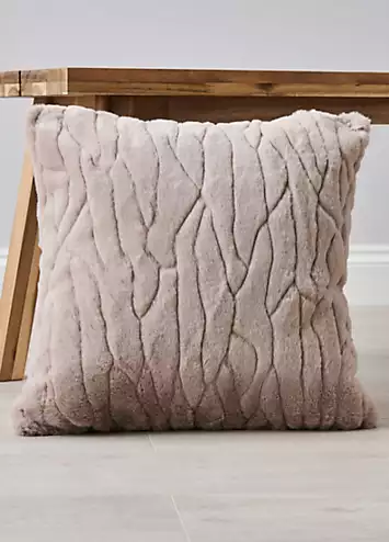 Cascade Home Bergen Faux Fur 45x45cm Cushion | Kaleidoscope