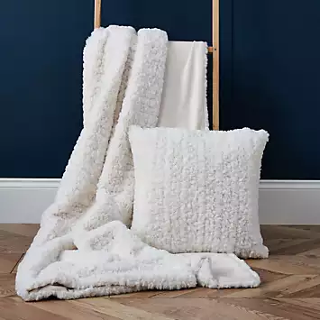 Cascade Home Faux Fur Boucle Like Super Soft Throw | Kaleidoscope