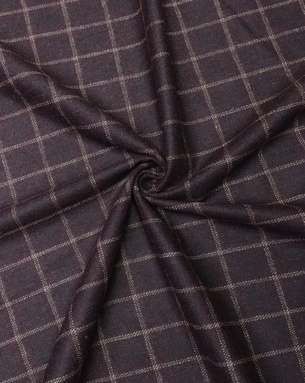 CHECKS WOOLEN TWEED FABRIC ( WIDTH 54 INCHES )