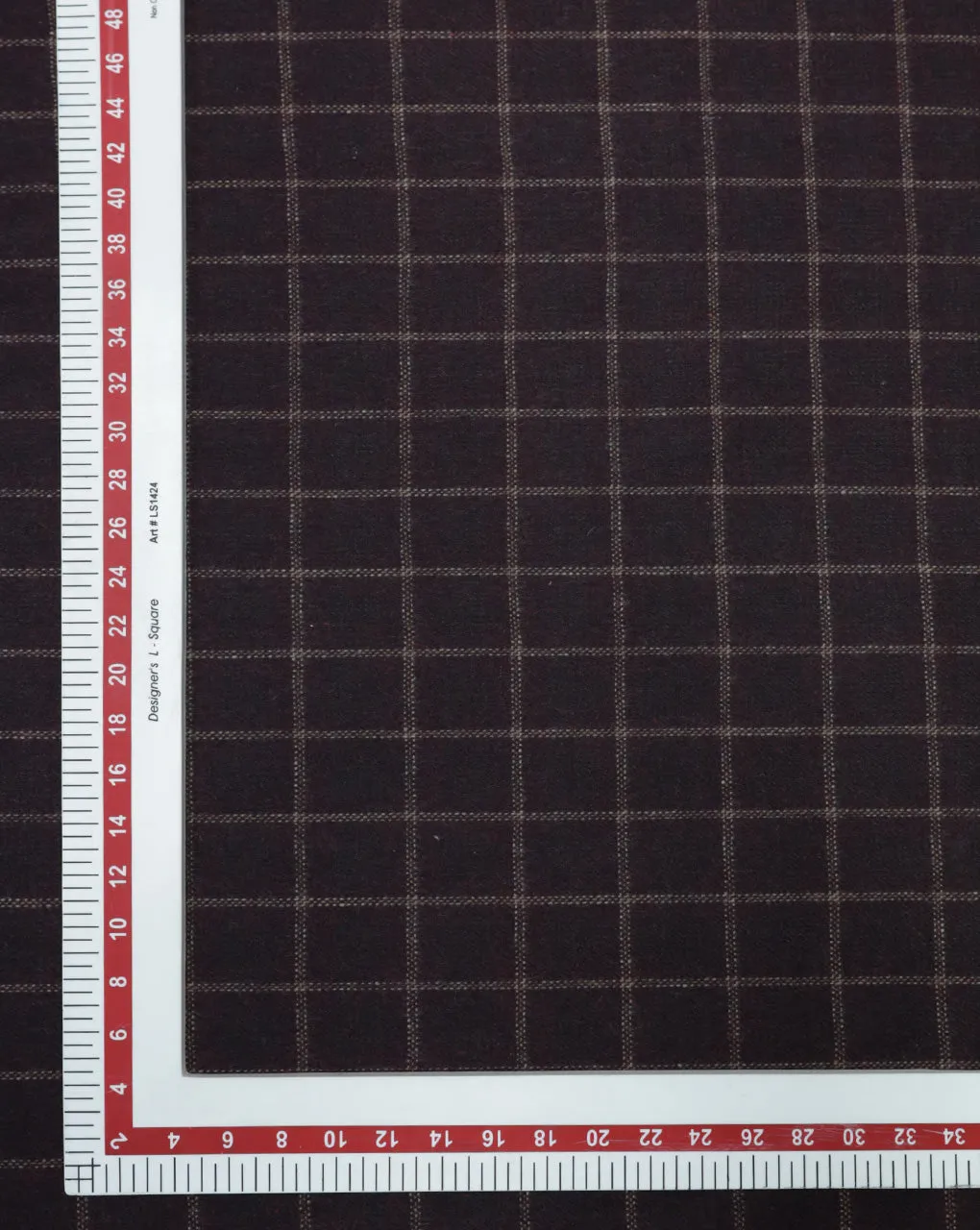 CHECKS WOOLEN TWEED FABRIC ( WIDTH 54 INCHES )