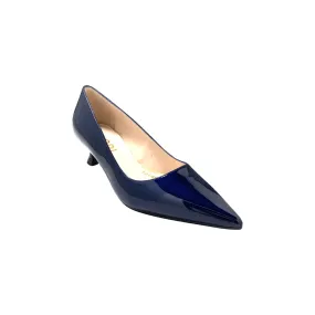 Chemia Navy Patent kitten Heel Pump