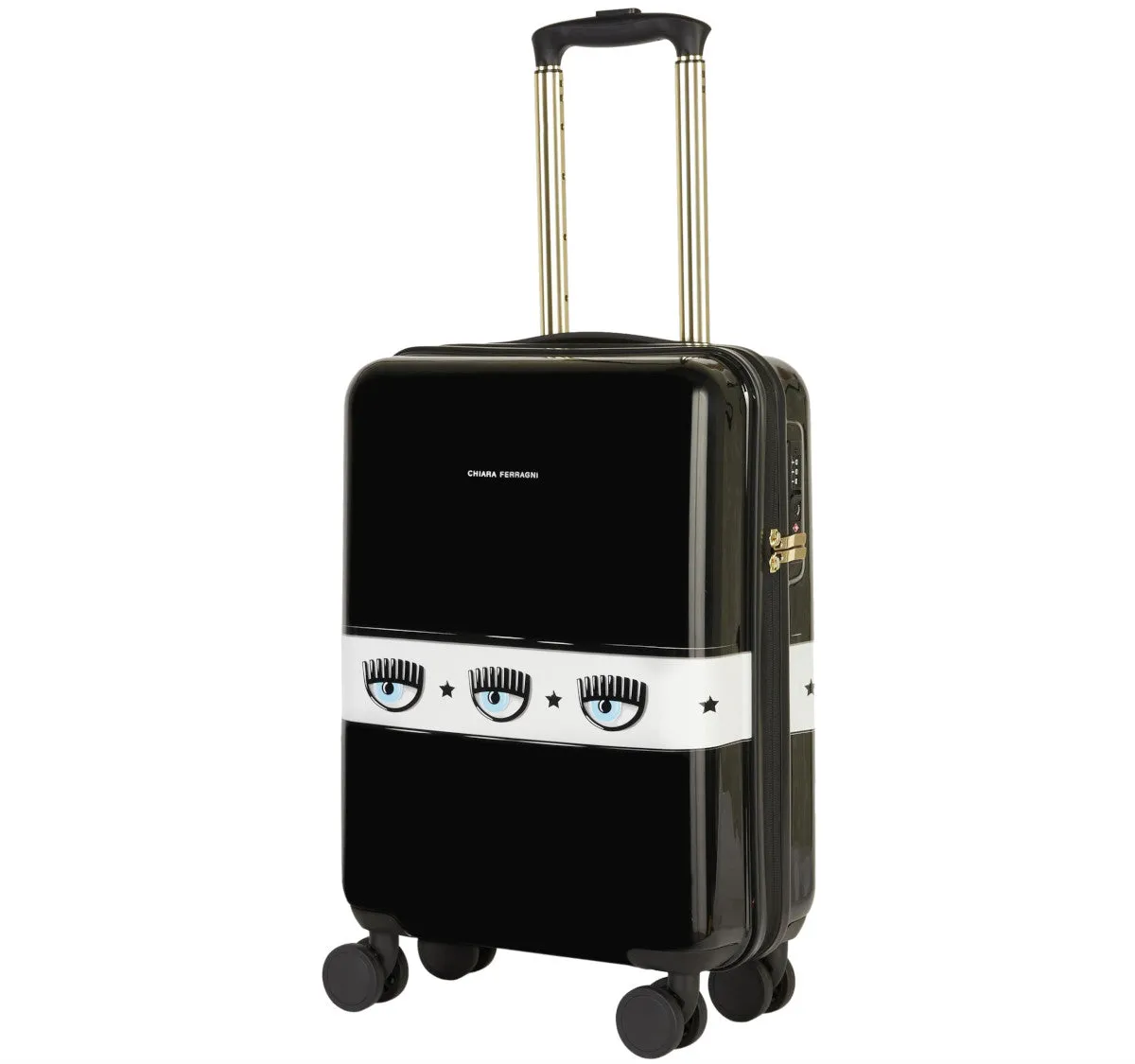 Chiara Ferragni Logomania Hardshell Zipped Suitcase