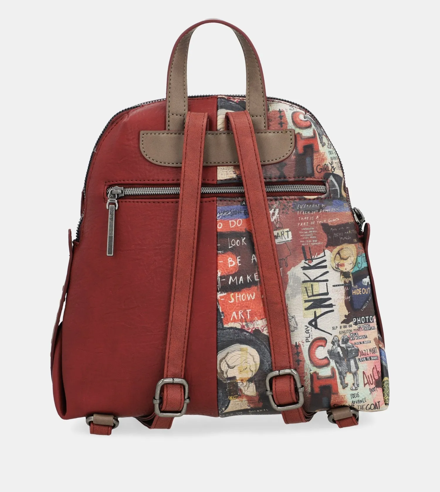 City Art maroon knapsack