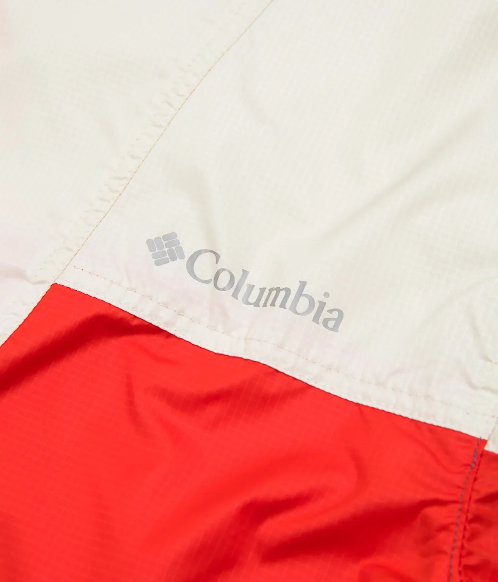 Columbia Trail Traveler Windbreaker Jacket - Light Raisin / Spicy / Chalk