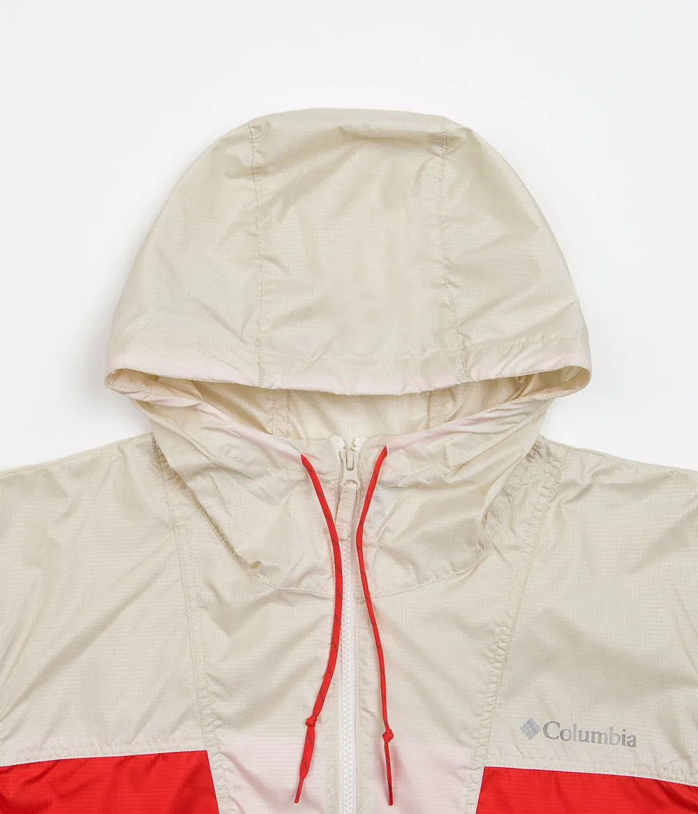 Columbia Trail Traveler Windbreaker Jacket - Light Raisin / Spicy / Chalk