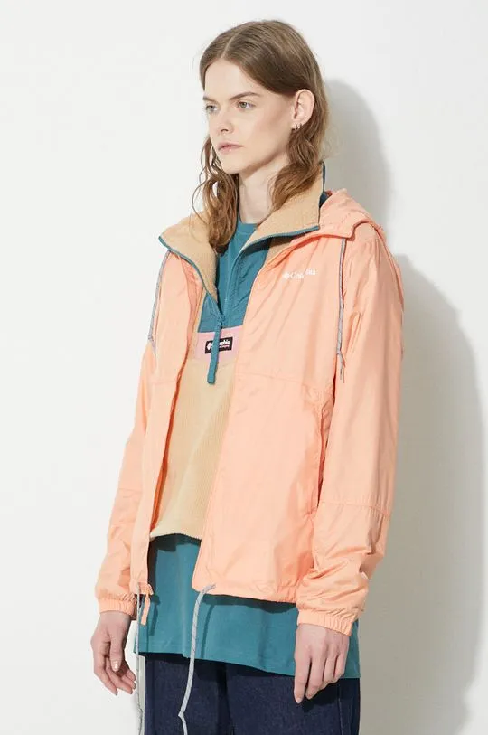 Columbia windbreaker Flash Forward orange color