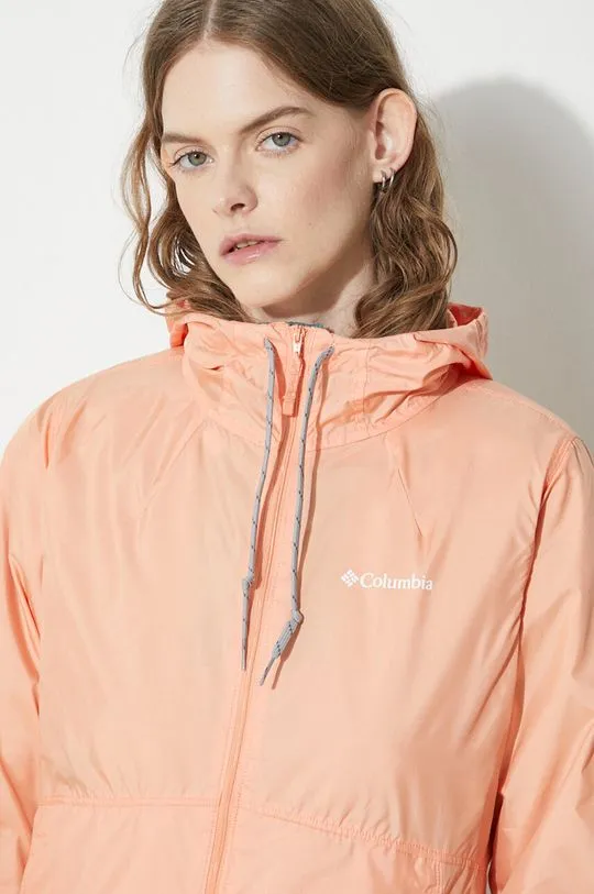 Columbia windbreaker Flash Forward orange color