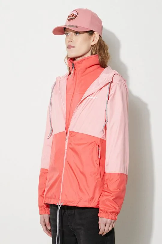 Columbia windbreaker Flash Forward pink color