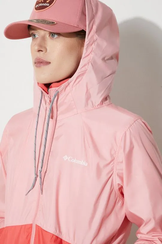 Columbia windbreaker Flash Forward pink color