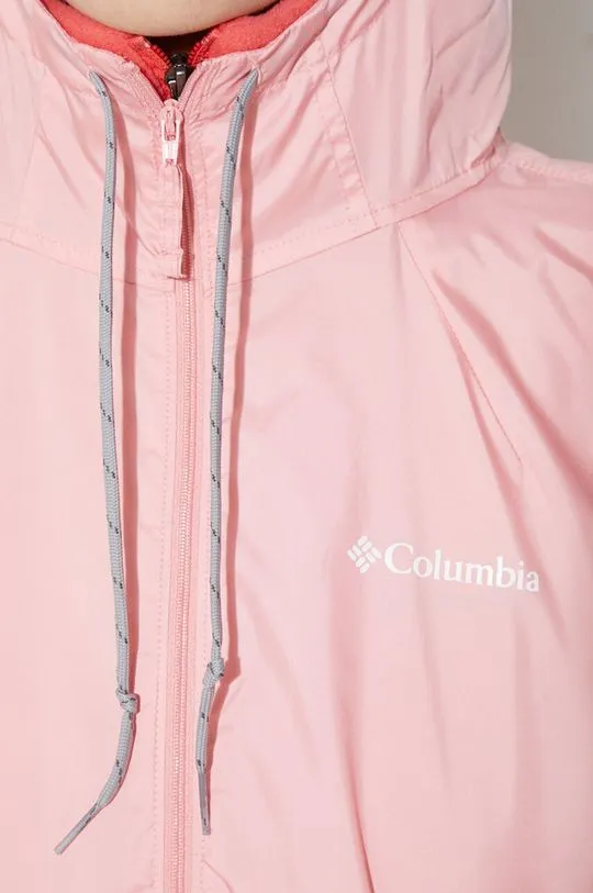 Columbia windbreaker Flash Forward pink color