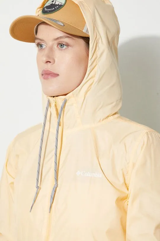 Columbia windbreaker Flash Forward yellow color