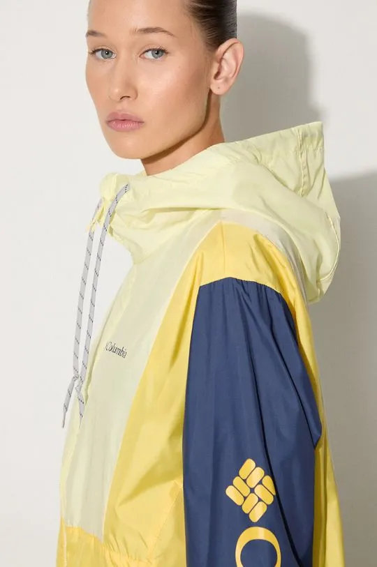 Columbia windbreaker Lily Basin yellow color