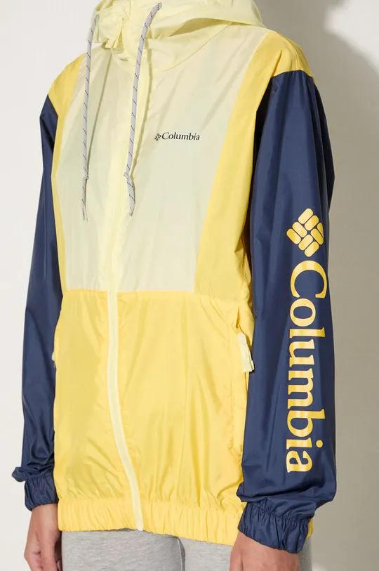 Columbia windbreaker Lily Basin yellow color