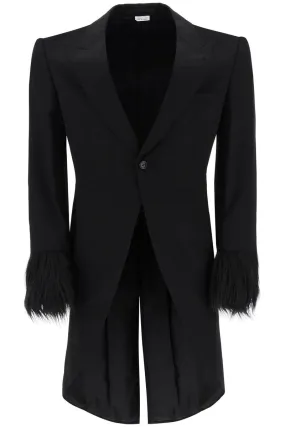 Comme Des Garcons Homme Plus    Comme Des Garcons Homme Plus Tailcoat With Eco Fur Inserts