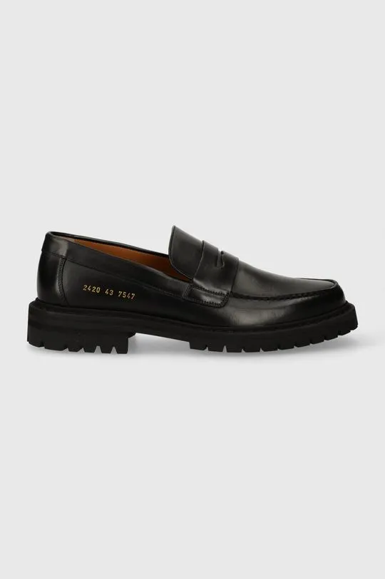 Common Projects leather loafers Loafer with Tread Sole men's black color 2420