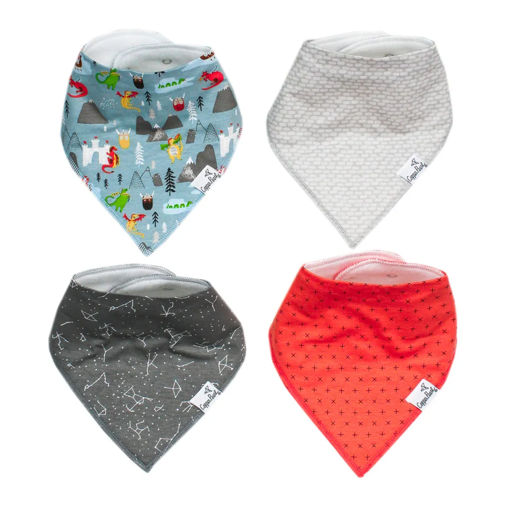 Copper Pearl Viking Bandana Bib Set 4-Pack