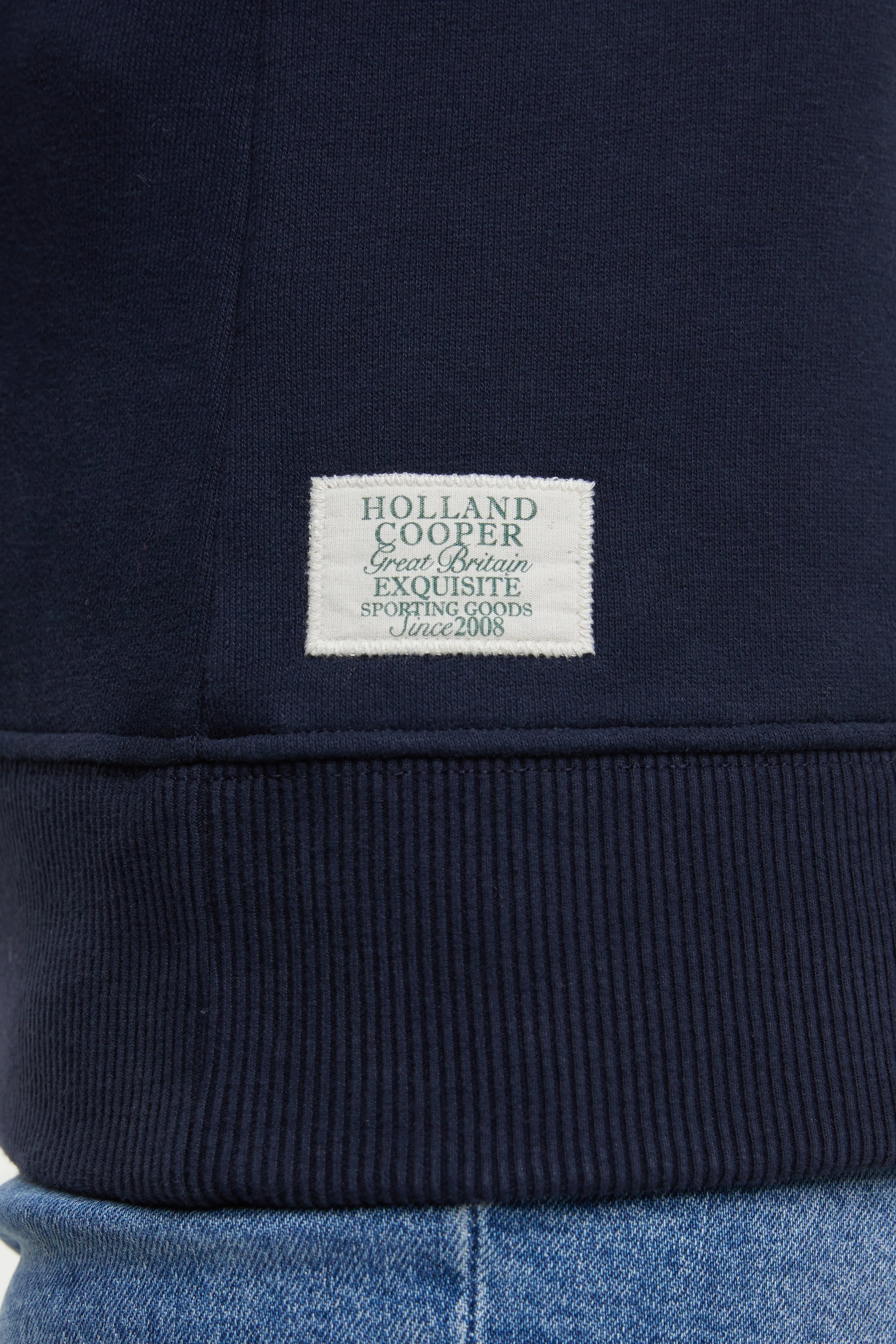 Crest Zip Henley (Ink Navy)