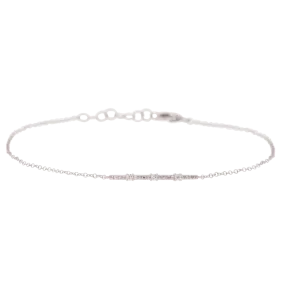 Dainty Diamond Bar Bracelet