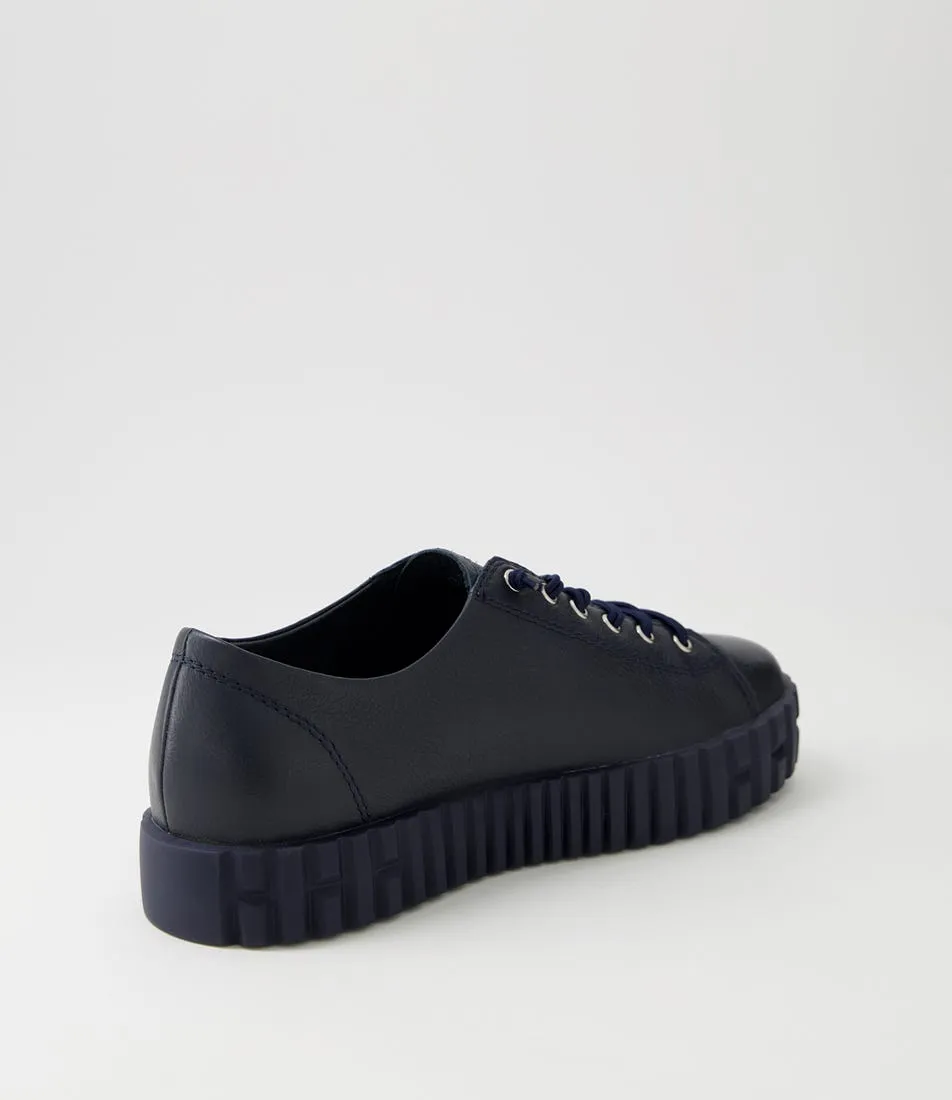 DJANGO & JULIETTE Ormey Navy Leather Sneakers