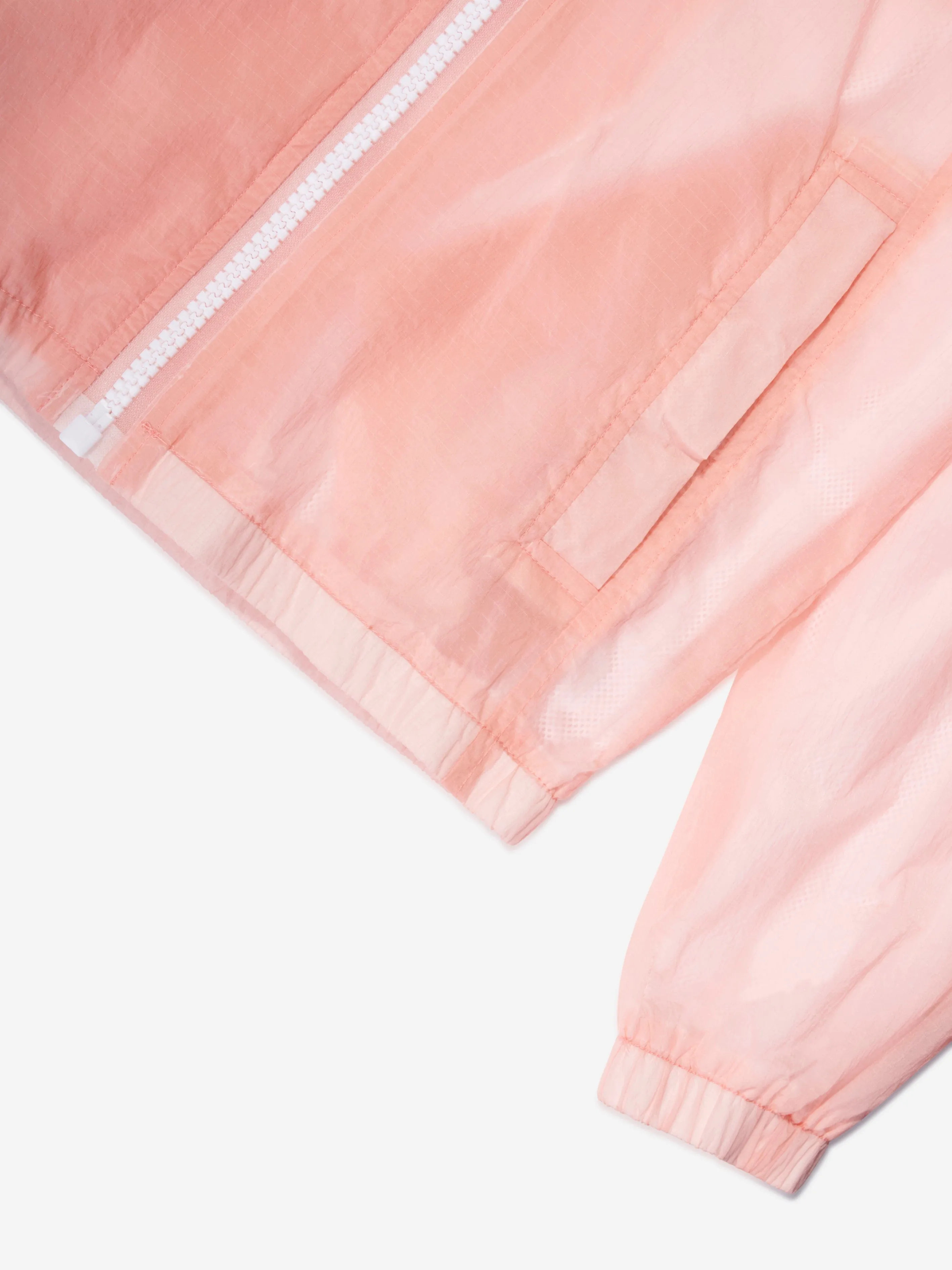 DKNY Girls Hooded Windbreaker in Pink